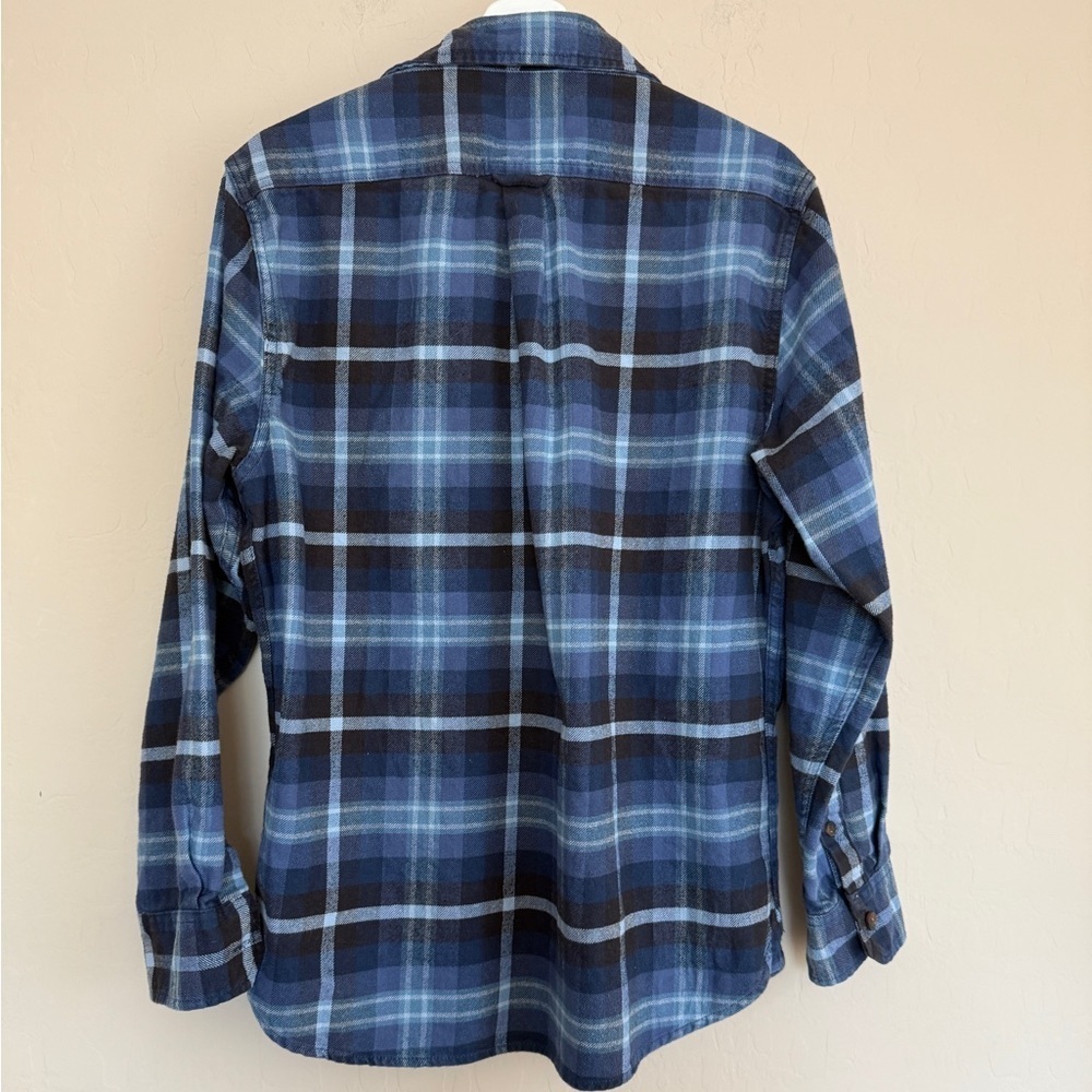 Jachs NY Flannel Plaid Blue Cotton Heavyweight Flannel Outdoor Men’s Medium - Picture 12 of 12